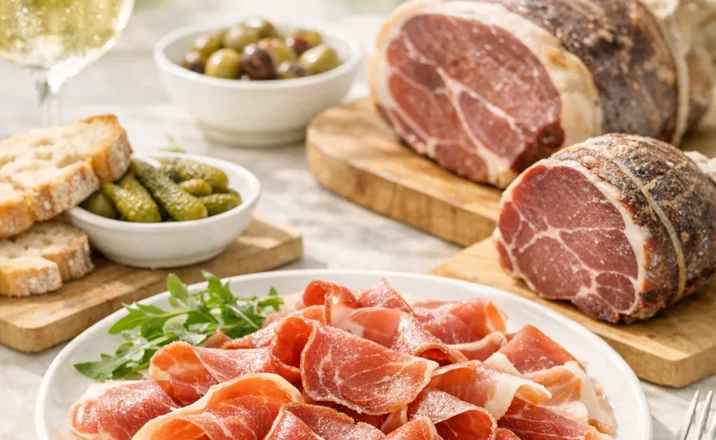 Jambon sec des Ardennes und Noix de jambon sec des Ardennes