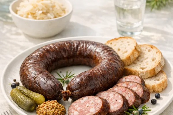 Kiełbasa jałowcowa staropolska (Wacholderwurst) Kiełbasa jałowcowa staropolska (Wacholderwurst)