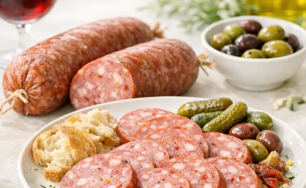 Spanische Schinkenwurst